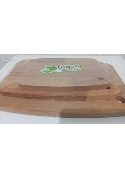 Sinbo 14 Mm Kalınlıkta Tab-8177 3'lü Set Kesme Ve Sunum Tahtası %100 Doğal 35 29 22 Cm Ahşap