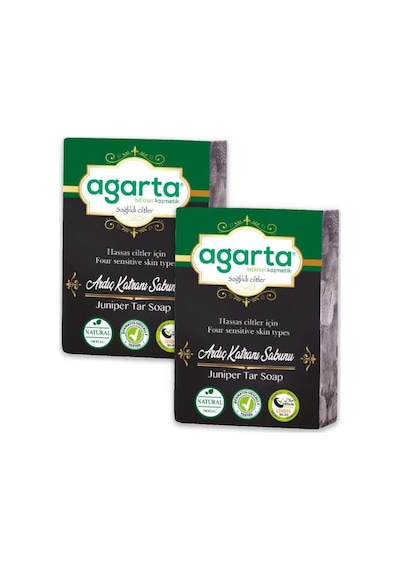 Agarta Doğal El Yapımı Ardıç Katranı Sabunu 2 x 150 G