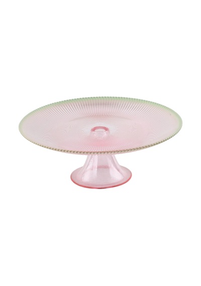 Akcam Paris Pink Ayaklı Tabak 28 Cm Çok Renkli