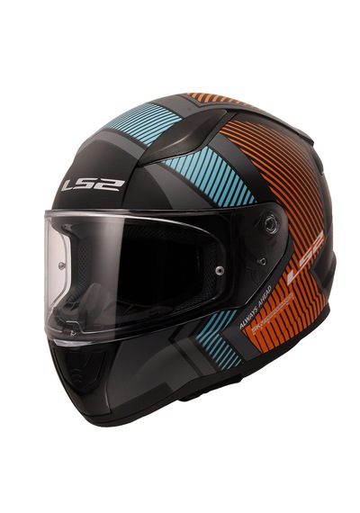 Ls2 Rapıd 2 Extra Full Face Motosiklet Kaskı Mat Gri - Neon Turuncu