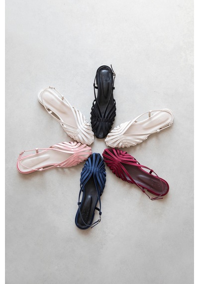 Wolk Shoes Lester Kadın Biyeli Saten Babet Bej