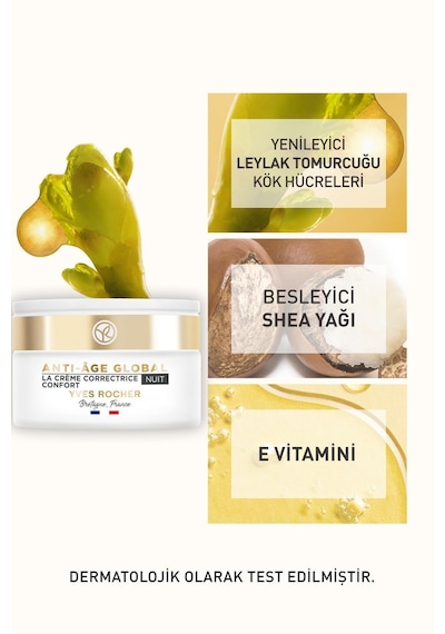 Yves Rocher Global Gençleştirici Yenileyici Gece Kremi-50 ML