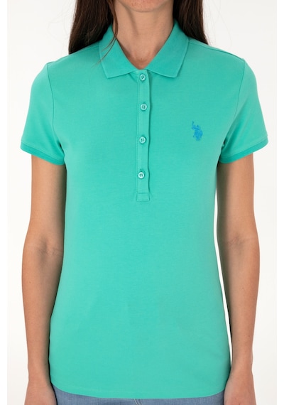 U.S. Polo Assn. Kadın Mint Basic Polo Yaka Tişört 50300830-VR090