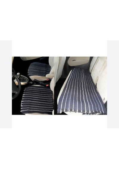 Oto Koltuk Serme Kilim Minder Siyah-beyaz