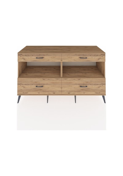 Kronos Konsol 2 Raflı 4 Çekmeceli 176x59x99 Çam-çam Çam-çam