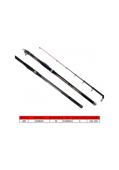 Captain 1505 Matrix Tele Surf Kamış 150-250gr  390 cm