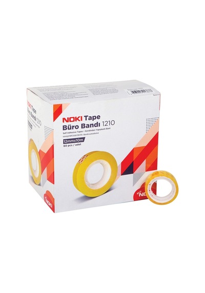 Tape 1210 Şeffaf Büro Bandı 12mm X 10m 60 Lı Ekonomik Paket Ofis & Kırtasiye Bant Seti Diğer