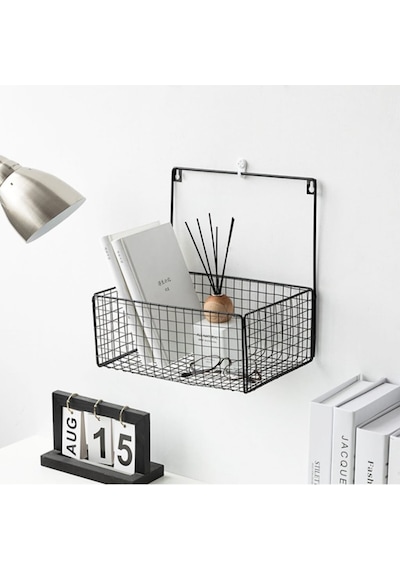 Wessdizayn Wd109 Minimalist Kafes Tel Tasarımlı Metal Duvar Rafı