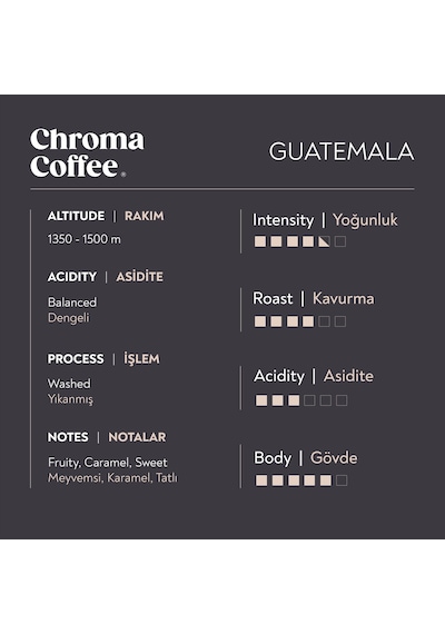 Chroma Coffee Guatemala Signature Series 10'lu