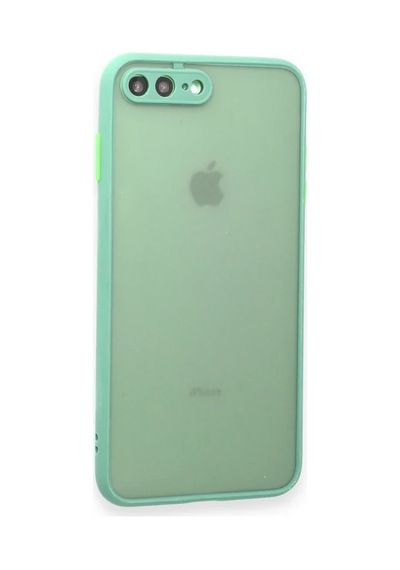 Apple Uyumlu iPhone 7 Plus Kılıf Montreal Silikon Kapak - Turkuaz 0.2M-Çok Renkli