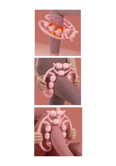 9 Tekerlekli Yoga Fitness Silindiri Roller Çok Renkli