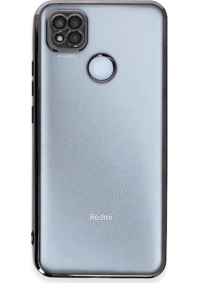 Xiaomi Redmi 9c Kılıf Razer Lensli Silikon - Siyah -
