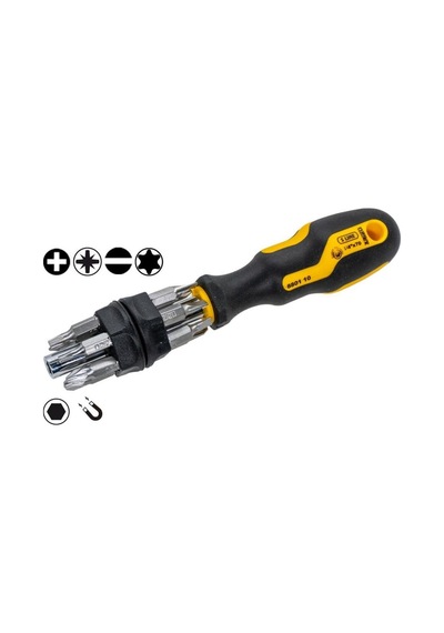 Narex 880110 S-line Profi 1/4'' Manyetik Bits Uçlu Tornavida Seti 13 Parça