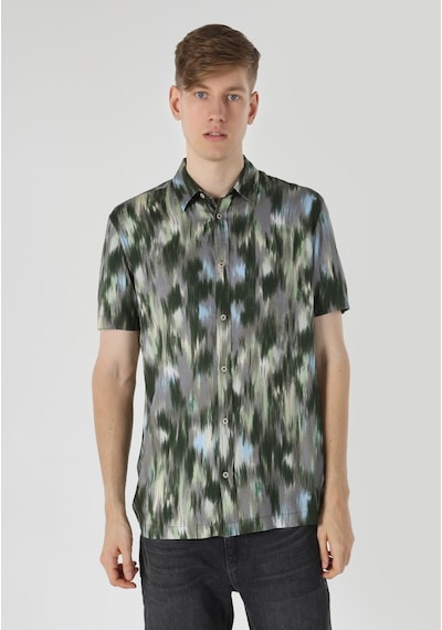 Colin's Colins Yeşil Erkek Gömlek K.kol Olive Green Çok Renkli