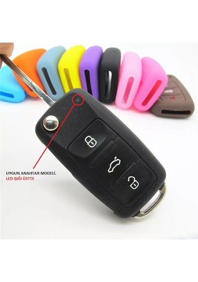 Seat Uyumlu Altea Silikon Anahtar Kılıfı, Anahtar Kabı (533070211)