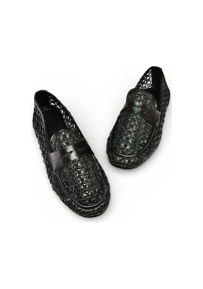 Fox Shoes Y267283309 Siyah File Görünümlü Günlük Kadın Babet Siyah