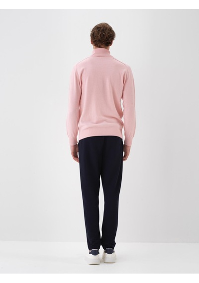 Xint Pembe Regular Fit Balıkçı Yaka Yünlü Kazak 801826