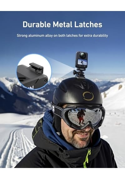 Telesın Osmo 360 Manyetik Adaptör Djı Action 5 Pro/4/3 İçin Bağlantı Adaptörü İle Hızlı Bırakma Adaptörü - Djı Osmo 360 Djı Osmo Action 5 Pro/4/3 Adaptör, Takılabilir Tripod, Vlogging