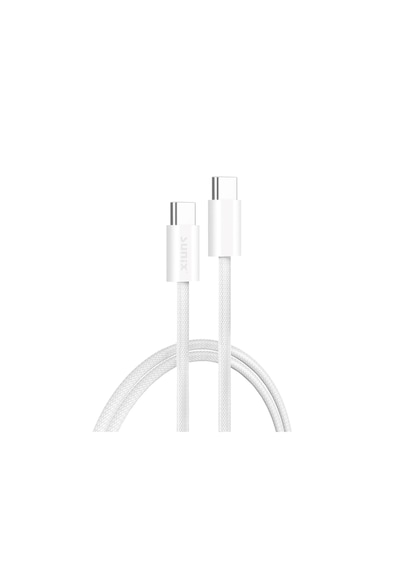 Sunix 2 - metre 60w Type c To Apple Uyumlu iPhone 15 / 16 17 Samsung xiaomi redmi huawei honor laptop tablet telefon Süper Hızlı Hasır Örgülü Sağlam Ce fc rohs Lisanslı Thunderbolt Özellikli Yeni Nesil Kablo Metre