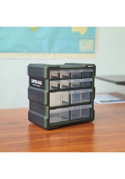 Super Bag Asr-6007 Monoblok 12 Çekmeceli Organizer Kutu