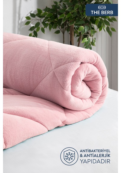 Tek Kişilik Yorgan Welsoft Kumaş Çift Taraflı Kullanım 155 X 215 Pembe