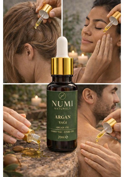%100 Saf Argan Yağı 20 Ml Soğuk Sıkım Argan Oil Saç, Cilt Ve Bakım İçin Doğal Yağ
