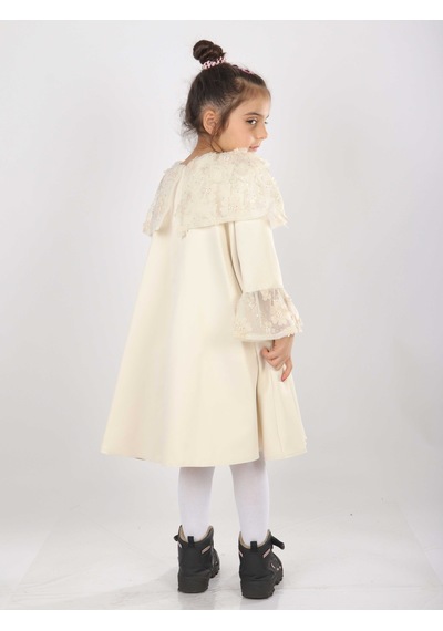 Xo Kids Kız Çocuk Elbise 6-10 Yaş 1620 Bej