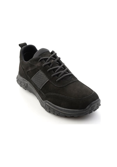 Bambi Siyah Nubuk Hakiki Deri Erkek Sneaker E01018271001
