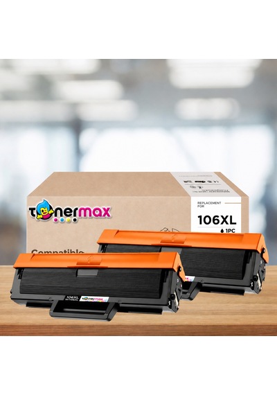 Hp 106xl W1106xl .  Toner - Çipli 2'li Paket Ekstra Yüksek Kapasite / 107a / 107w / Mfp 135w / Mfp 137fnw