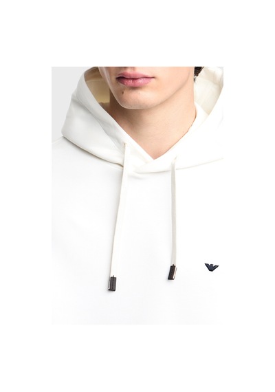 Emporio Armani Logolu Pamuk Karışımlı Kapüşonlu Sweat Erkek Sweat Em004531 Af10013 U0003 Beyaz Emporio Armani Logolu Pamuk Karışımlı Kapüşonlu Sweat Erkek Sweat Em004531 Af10013 U0003 Beyaz