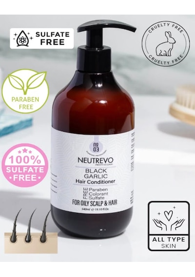 Neutrevo Professional No:3 Black Garlic Serisi Dengeleyici Ve Arındırıcı Saç Bakım Kremi 540 Ml