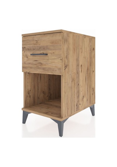 Kronos Komodin Tek Çekmeceli 44x59x80 Çam-çam Çam