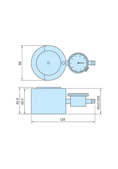 Fett 50mm Vertex Saatli Manyetik Taban Yüksek Hizalama Hp-50bm