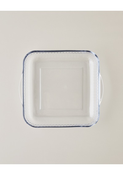 English Home Bake&serve Cam Kare Fırın Kabı 30,0x5,5 Cm Şeffaf Şeffaf
