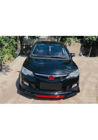 Civic Fd6 Lip 4 Parça Kırmızı / Tampon Eki