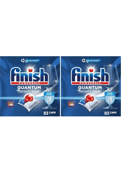 Quantum Infinity Shine 83 Kapsül Bulaşık Makinesi Deterjanı Tableti 1 X 83 Kapsül 2 Paketi
