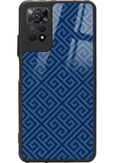 Xiaomi Redmi Note 12 Pro 4g Blue Motif Tasarımlı Glossy Telefon Kılıfı Siyah