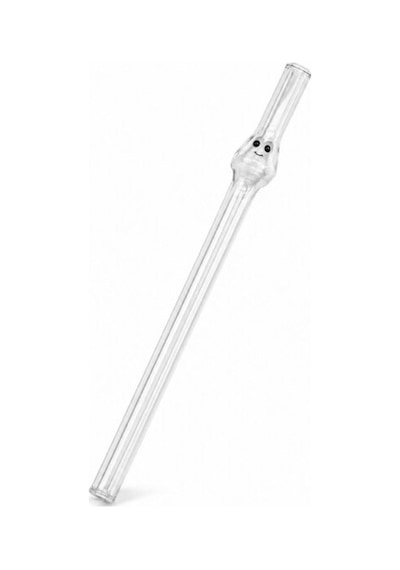Cam Pipet - Yüz Figürlü Tasarım - 20 Cm