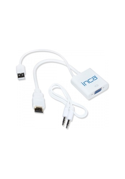 INCA IHTV-7TB 0.15metre HDMI-VGA (D) Görüntü  Adaptörü Beyaz Sesl