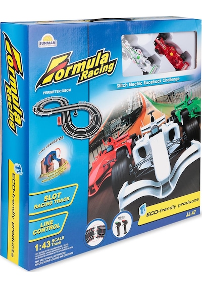 Sunman Oyuncak Yarış Set 1/43 Formula Racing Müzikli 285 CM. - Standart