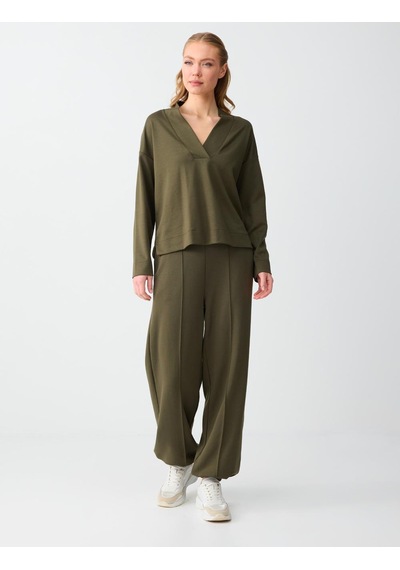 Jimmy Key Haki Normal Bel Lastikli Paça Uzun Modal Jogger Pantolon 6sw115629312