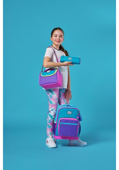 Coral High Kids Pembe Pastel Renkli 3 Lü Okul Çanta Seti Set0123759 Çok Renkli