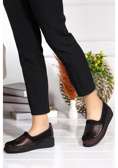 Celira Bordo Günlük Rahat Taban Anne Ayakkabı Hs00320 Bordo