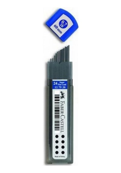 Faber Castell Min Super Fine 2B 0.7 Kalem Ucu 12 Adet 60 Mm