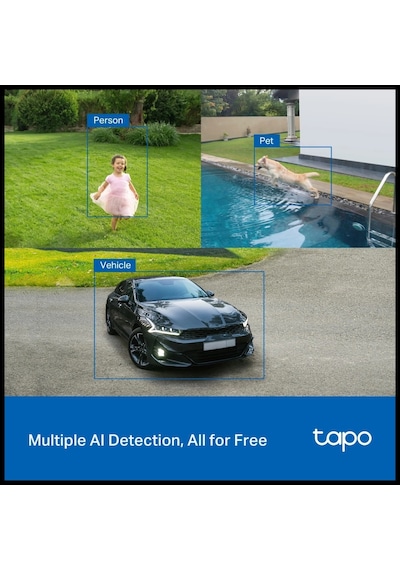 Tp-lınk Tapo Tc85 Kıt C425 Kıt , 2k Qhd, 4,0mpix, Dış Mekan, Ip66, Wifi, 15mt. Renkli Gece Görüşü,
