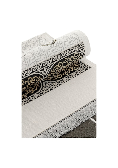 Kabe Desenli Şönil Seccade Beyaz