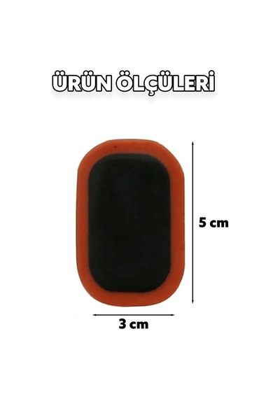 24'lü Dikdörtgen Soğuk Yama Seti Hızlı Lastik Tamiri Için Ideal Otomobil Motorsiklet Bisiklet Atv Siyah