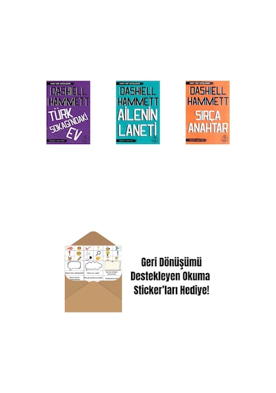 İnce Adam + Ailenin Laneti Cep Boy + Sırça Anahtar Cep Boy + Okuma Sticker'ları