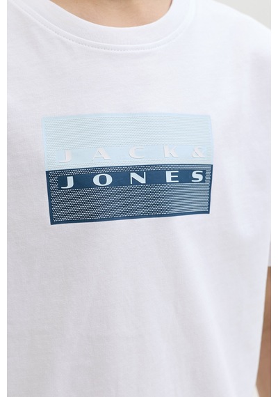 Jack & Jones Junior Jack&jones Junıor Erkek Çocuk Tişört 12293162 BEYAZ