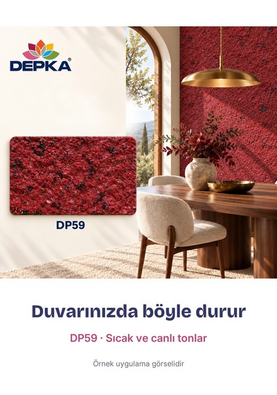 Depka Pamuk Sıva Dp59 2 Kg 7-8 M² İpek Sıva Alternatifi Isı Ve Ses Yalıtımlı Dekoratif Sıva